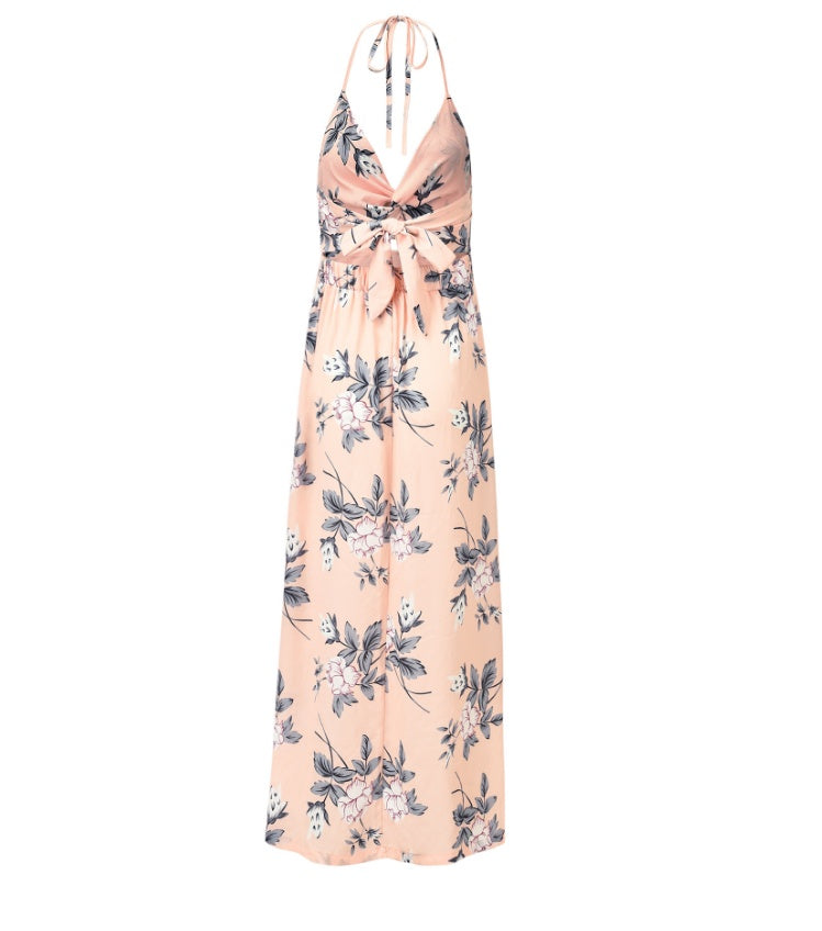 Robe plage fendue col V chic ORIS WEAR