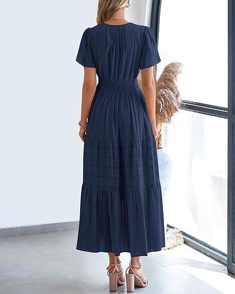 Robe Volantée à Manches Bouffantes ORIS WEAR