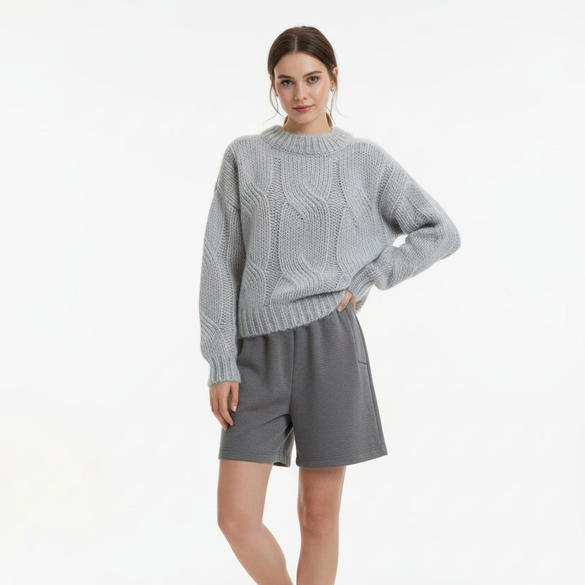 Pull en maille ample tendance pour femme ORIS WEAR