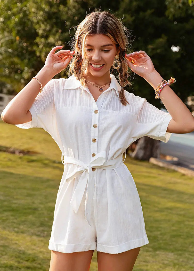 Combinaison en coton à col chemise ORIS WEAR