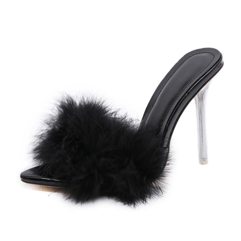 Sandales Talons Fourrure Femme ORIS WEAR