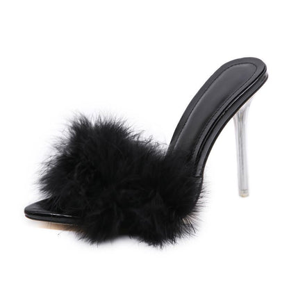 Sandales Talons Fourrure Femme ORIS WEAR