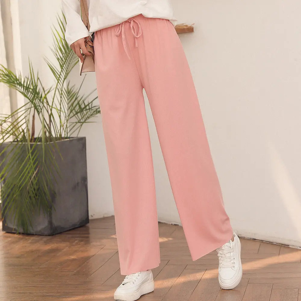 Pantalon Large en Soie Glacée, Culotte 9/10 Femme ORIS WEAR