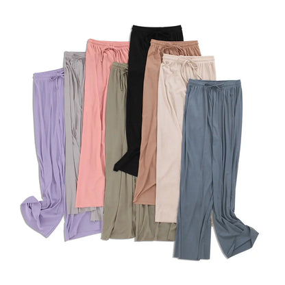 Pantalon Large en Soie Glacée, Culotte 9/10 Femme ORIS WEAR