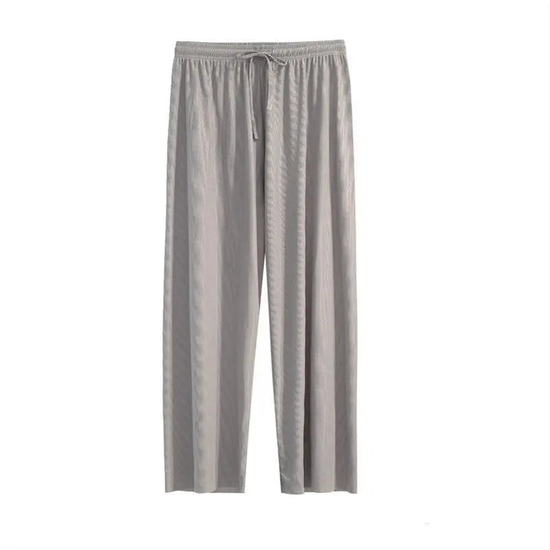 Pantalon Large en Soie Glacée, Culotte 9/10 Femme ORIS WEAR