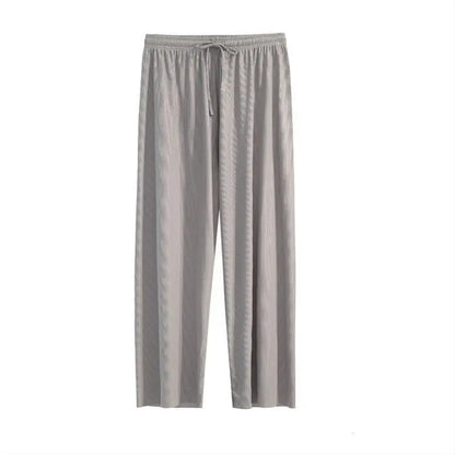 Pantalon Large en Soie Glacée, Culotte 9/10 Femme ORIS WEAR