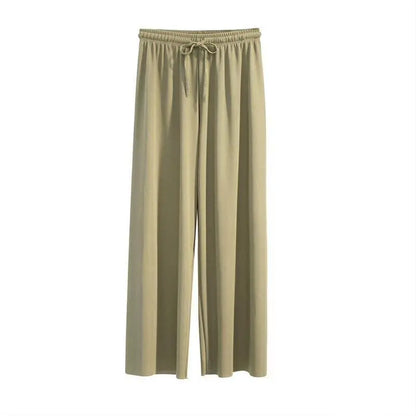 Pantalon Large en Soie Glacée, Culotte 9/10 Femme ORIS WEAR