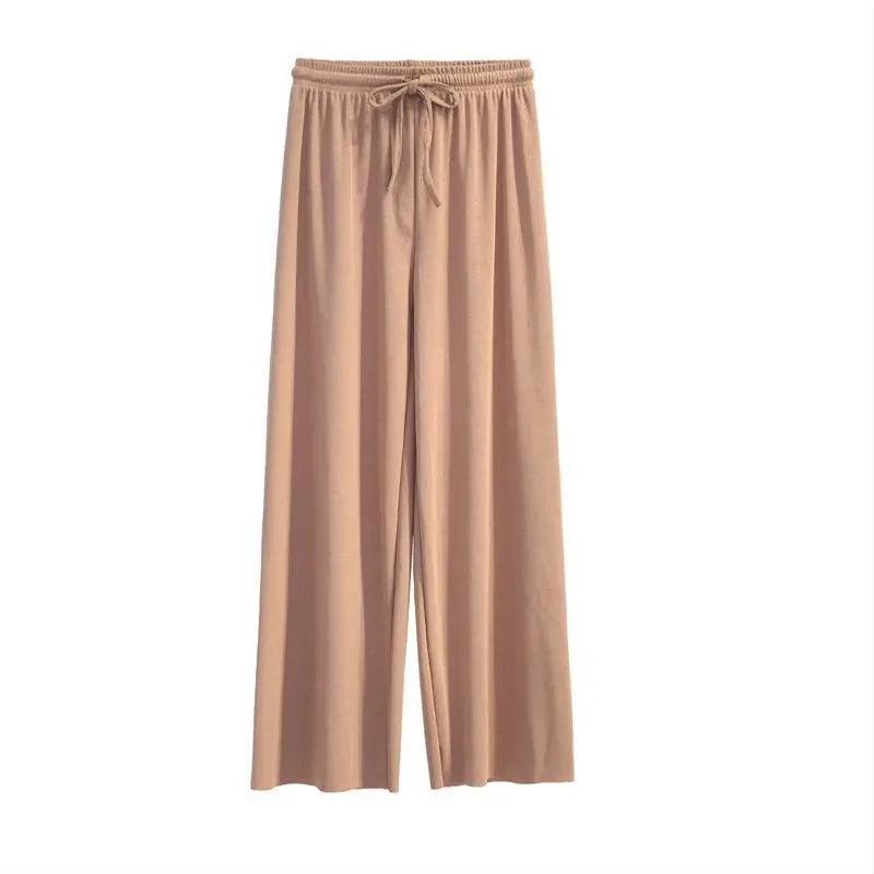 Pantalon Large en Soie Glacée, Culotte 9/10 Femme ORIS WEAR