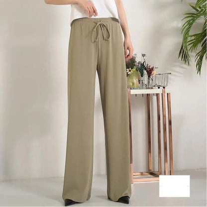 Pantalon Large en Soie Glacée, Culotte 9/10 Femme ORIS WEAR