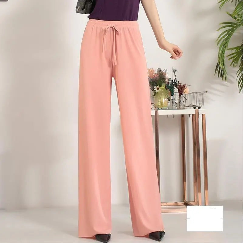 Pantalon Large en Soie Glacée, Culotte 9/10 Femme ORIS WEAR