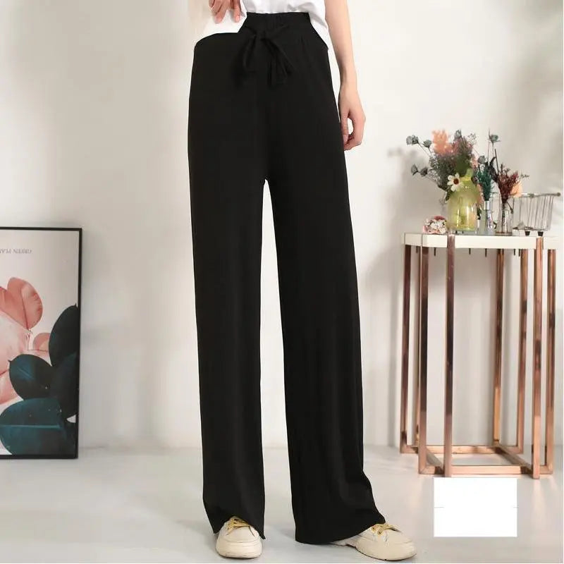 Pantalon Large en Soie Glacée, Culotte 9/10 Femme ORIS WEAR