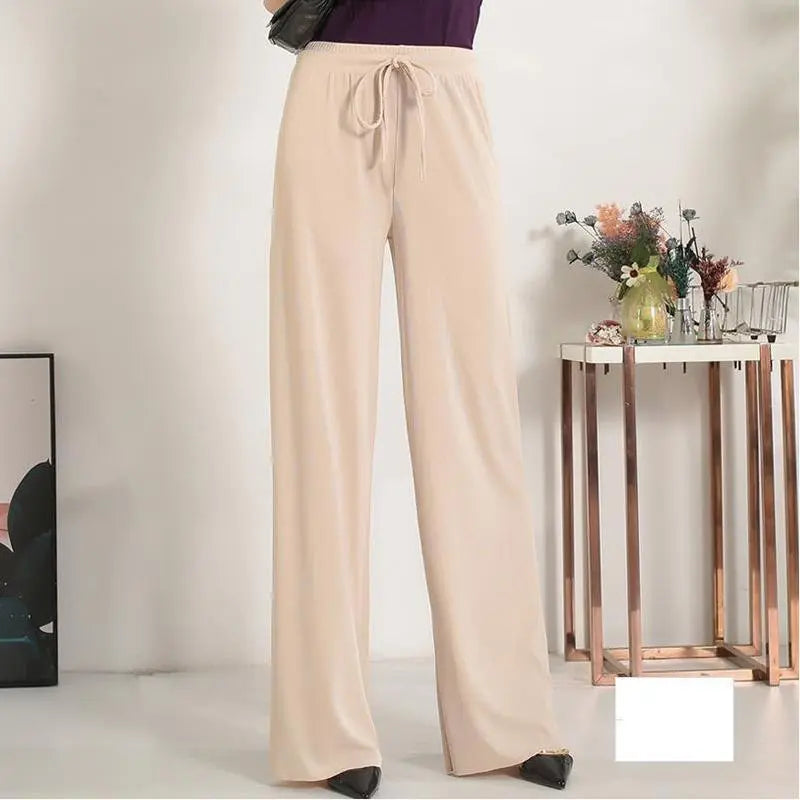 Pantalon Large en Soie Glacée, Culotte 9/10 Femme ORIS WEAR