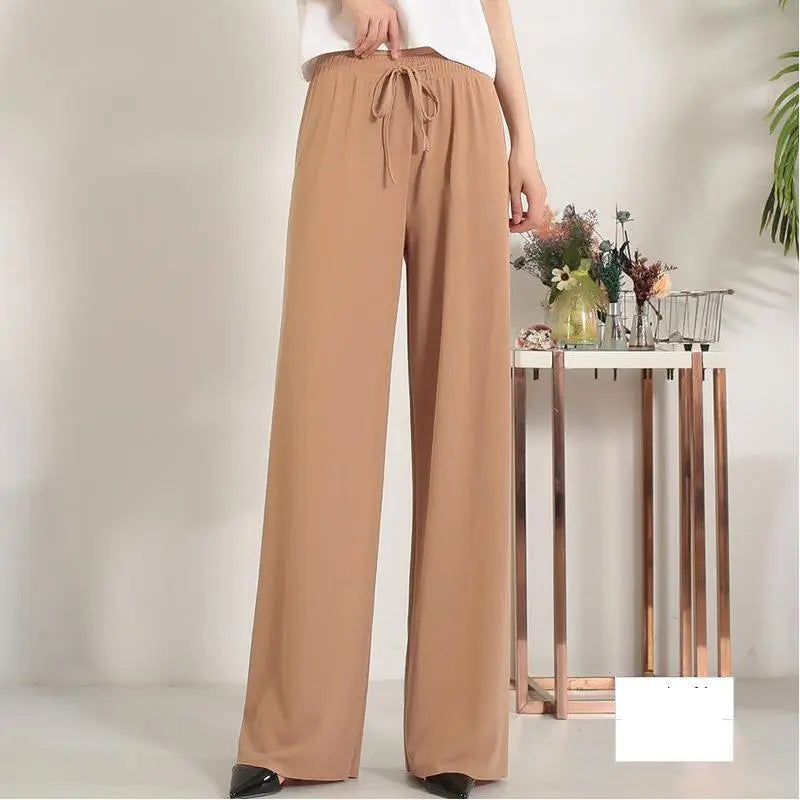 Pantalon Large en Soie Glacée, Culotte 9/10 Femme ORIS WEAR