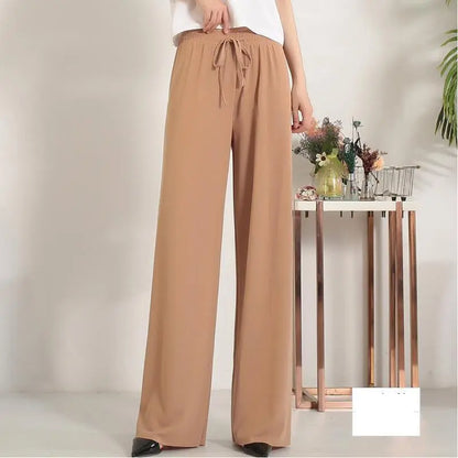 Pantalon Large en Soie Glacée, Culotte 9/10 Femme ORIS WEAR