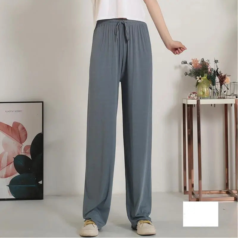 Pantalon Large en Soie Glacée, Culotte 9/10 Femme ORIS WEAR