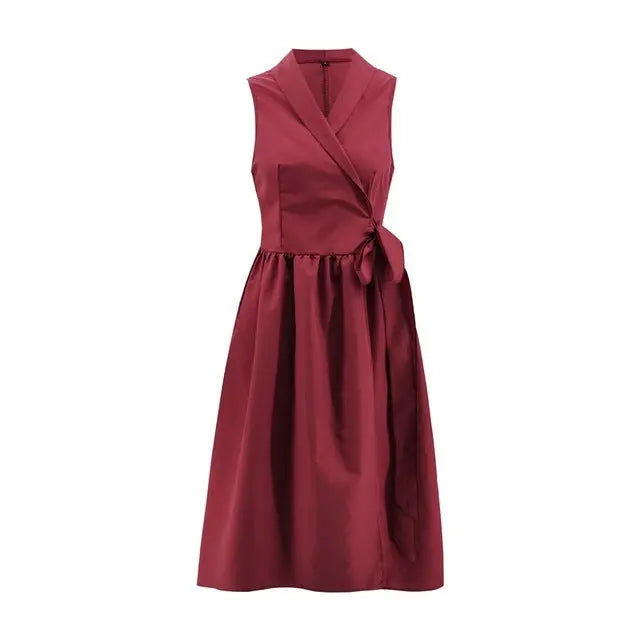 Robe Élancée – Élégance sans manches avec ceinture ORIS WEAR
