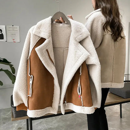 Veste Courte Suédine & Doublure Mouton ORIS WEAR