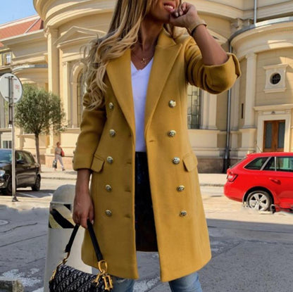 Manteaux à revers en laine avec Double boutonnage ORIS WEAR