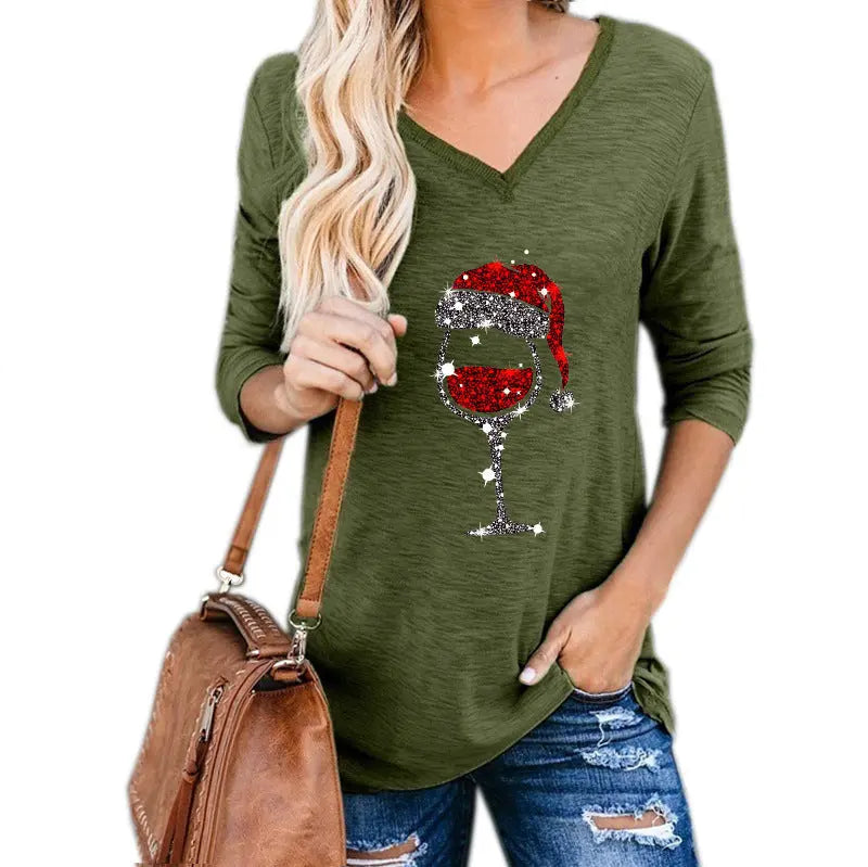Robe Imprimée Verre de Vin – Esprit de Noël Assuré ORIS WEAR