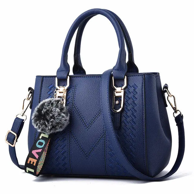 Sac à main city – Bandoulière pratique et pompon tendance ORIS WEAR
