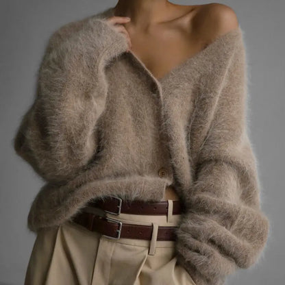 Cardigan Femme Col V – Boutonné, pour l'hiver ORIS WEAR