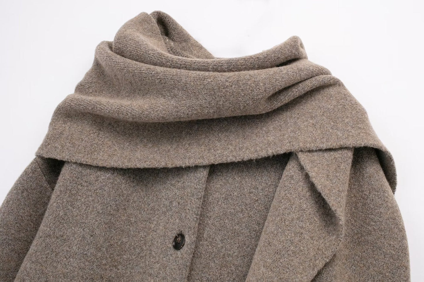 Manteau Long Élégant avec Écharpe Intégrée ORIS WEAR