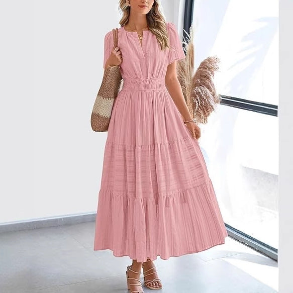 Robe Volantée à Manches Bouffantes ORIS WEAR