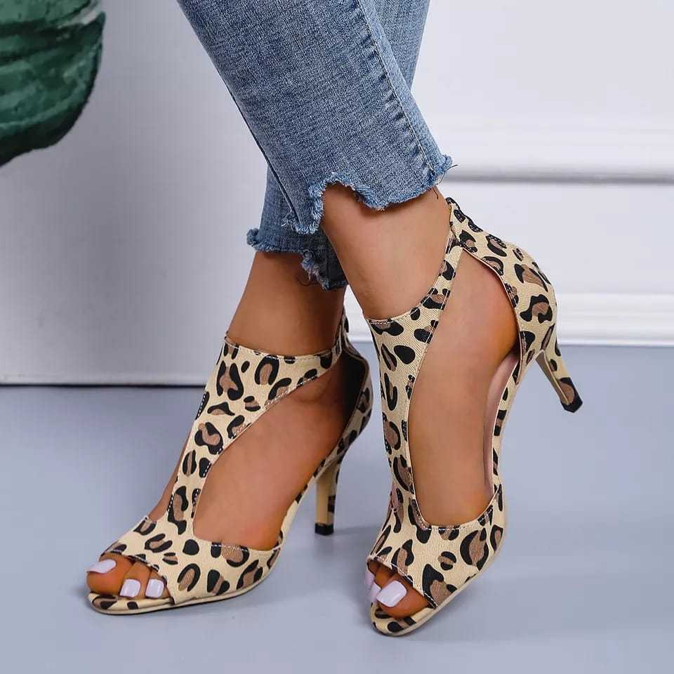 Sandales à Talons Zip & Bout Ouvert ORIS WEAR