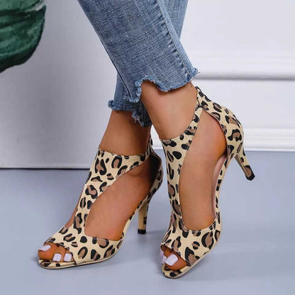 Sandales à Talons Zip & Bout Ouvert ORIS WEAR