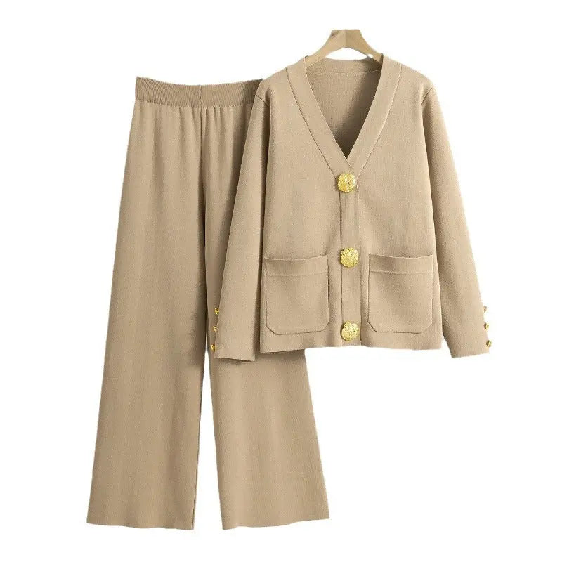 Cardigan en maille avec boucle métallique – Style décontracté ORIS WEAR