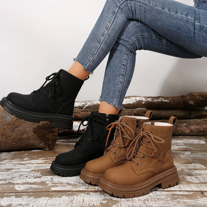 Bottines à Lacets à Talon Carré pour Femme ORIS WEAR