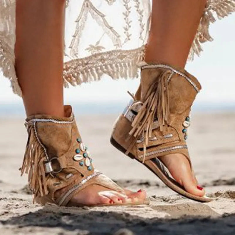 Sandales Romaines Perlées pour Femme ORIS WEAR