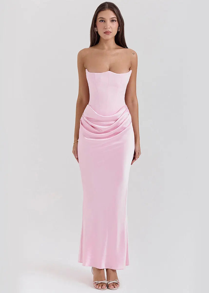 Robe longue bustier élégante soirée ORIS WEAR