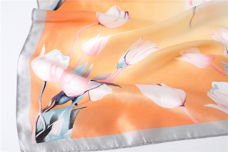 Foulard "Éclat Floral" en Soie ORIS WEAR