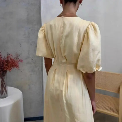 Personality Female Elegant Short Sleeve Dress ORIS WEAR
