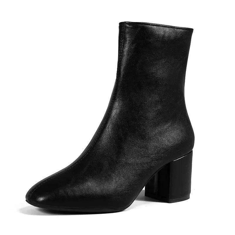 Bottes Élégantes à Bout Pointu et Talon Épais ORIS WEAR