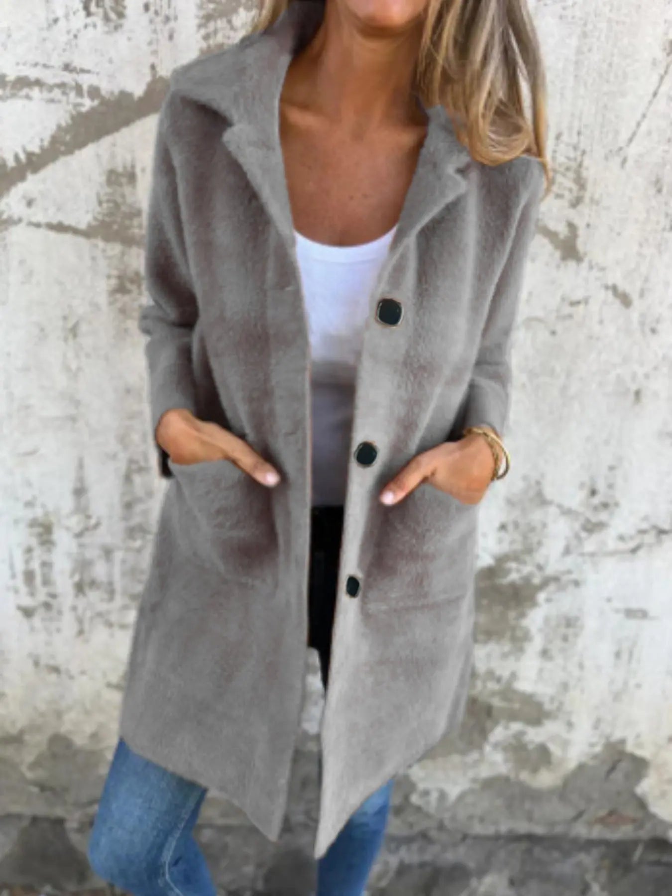 Manteau mi-long à col polo boutonné ORIS WEAR