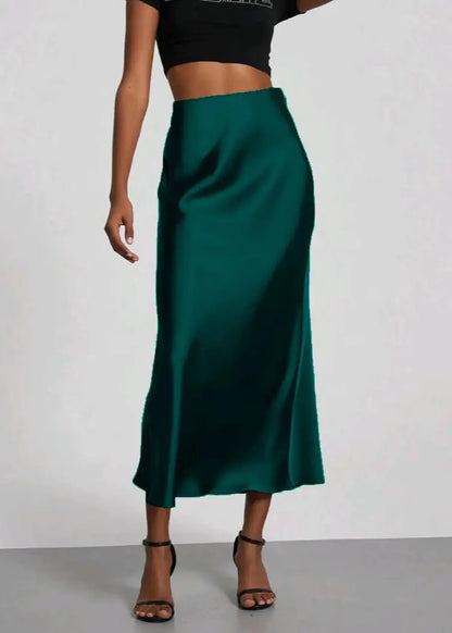 Mode femme en satin menthe verte — ORIS WEAR