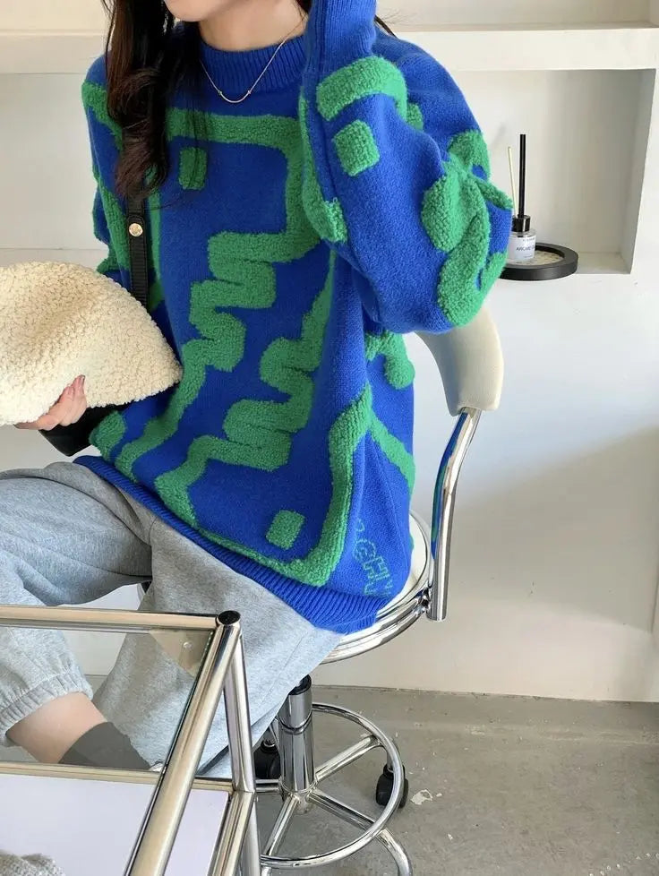 Pull épais à motif dessin animé pour Votre Hiver ORIS WEAR