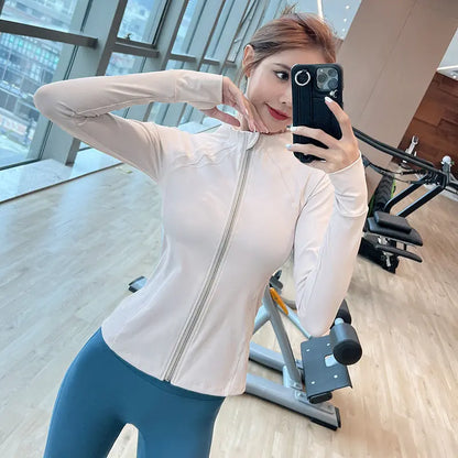 Veste de sport zippée sculptante – Élégance & performance ORIS WEAR
