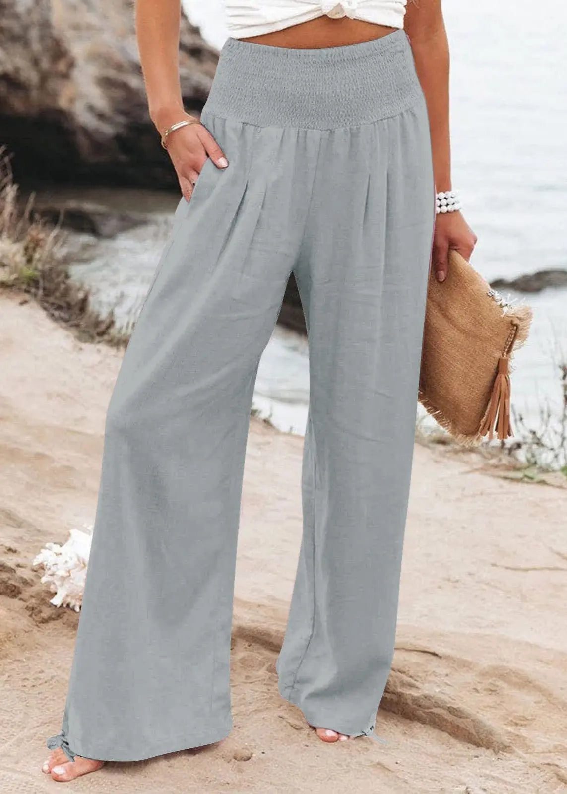 Pantalon Large Taille Haute Femme ORIS WEAR