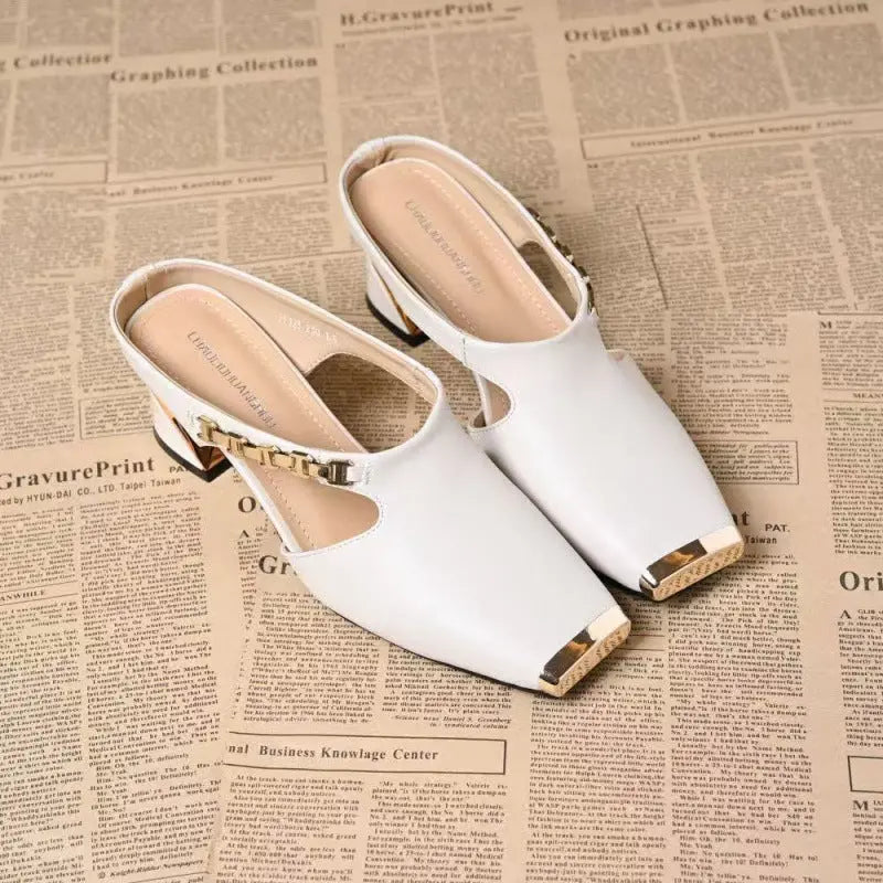 Mules à talon design – Ouvertes et élégantes ORIS WEAR