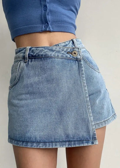 Jupe denim asymétrique anti-éclaircissements ORIS WEAR