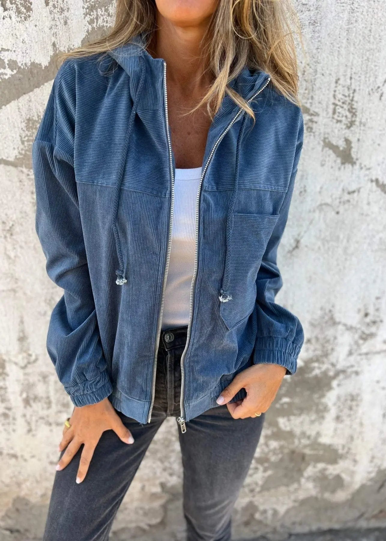 Veste Velours Zippée à Capuche ORIS WEAR