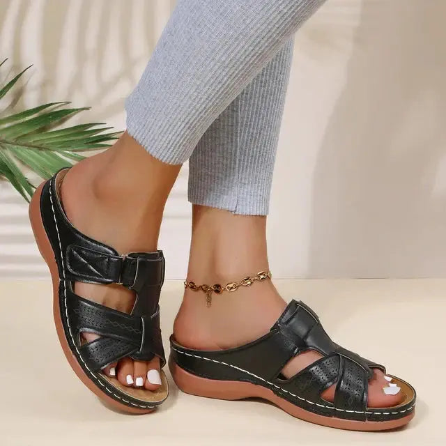 Julia | Sandales confortables en cuir pour femmes ORIS WEAR