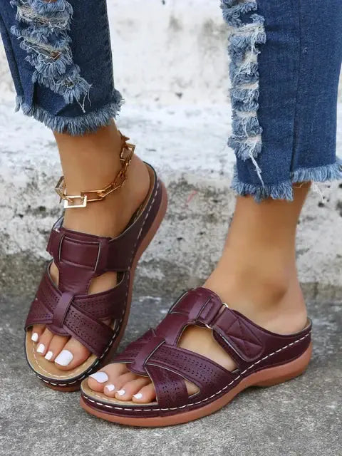 Julia | Sandales confortables en cuir pour femmes ORIS WEAR