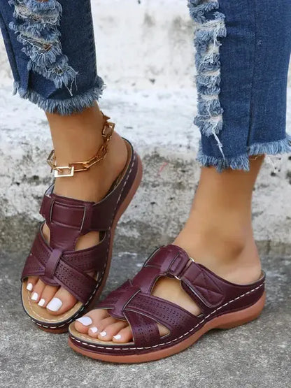Julia | Sandales confortables en cuir pour femmes ORIS WEAR