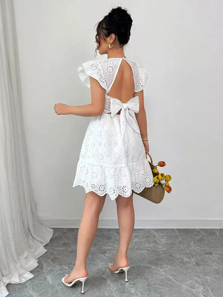 Robe Fleur de Coton Estivale Brodé ORIS WEAR