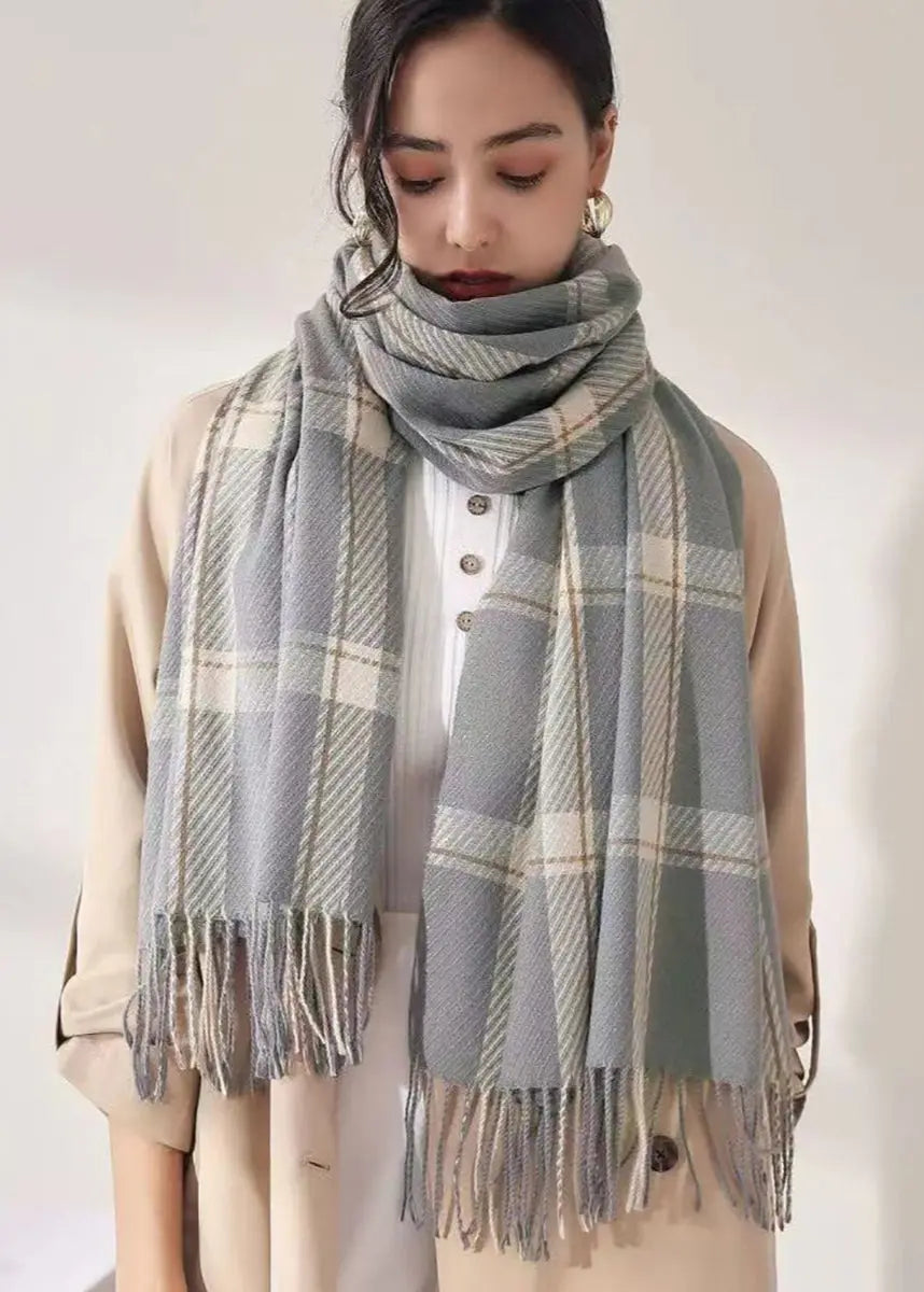 Écharpe plaid chaude hiver femme ORIS WEAR