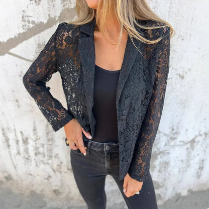 Ensemble Élégant Chemise en Dentelle & Pantalon ORIS WEAR
